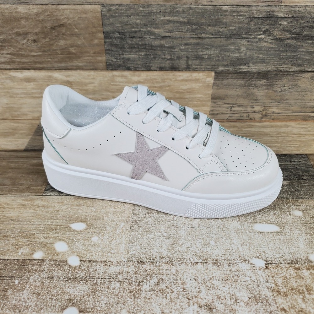 Vintage Havana Lauree Women Shoes Sz 8.5 Athletic White Lace-Up Platform Sneaker